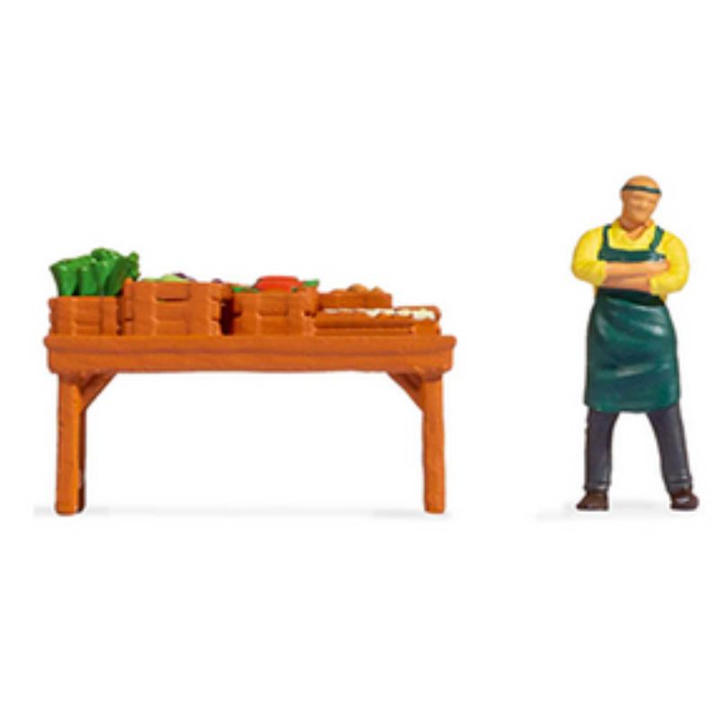 Noch HO/OO Vegetable Stall Tiny Scenes Set