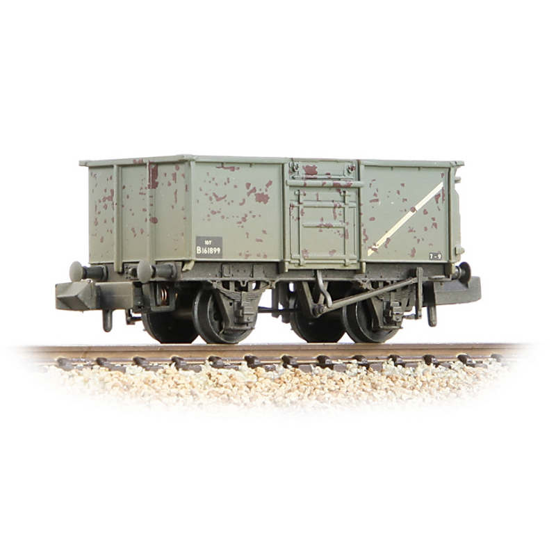 Graham Farish N Gauge BR 16T Steel Mineral Wagon with Top Flap Doors BR Grey [W]