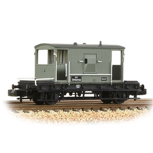 Graham Farish N Gauge BR 20T Brake Van BR Grey (Early)