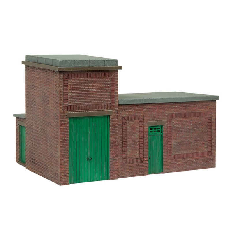 Bachmann OO Gauge Lineside Brick Substation Green