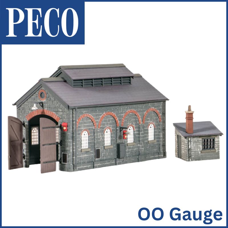 Ratio OO Gauge Engine Shed and Hut