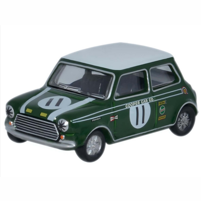 OO Gauge Oxford Diecast Mini Cooper S MkII John Rhodes 1968 Brands Hatch