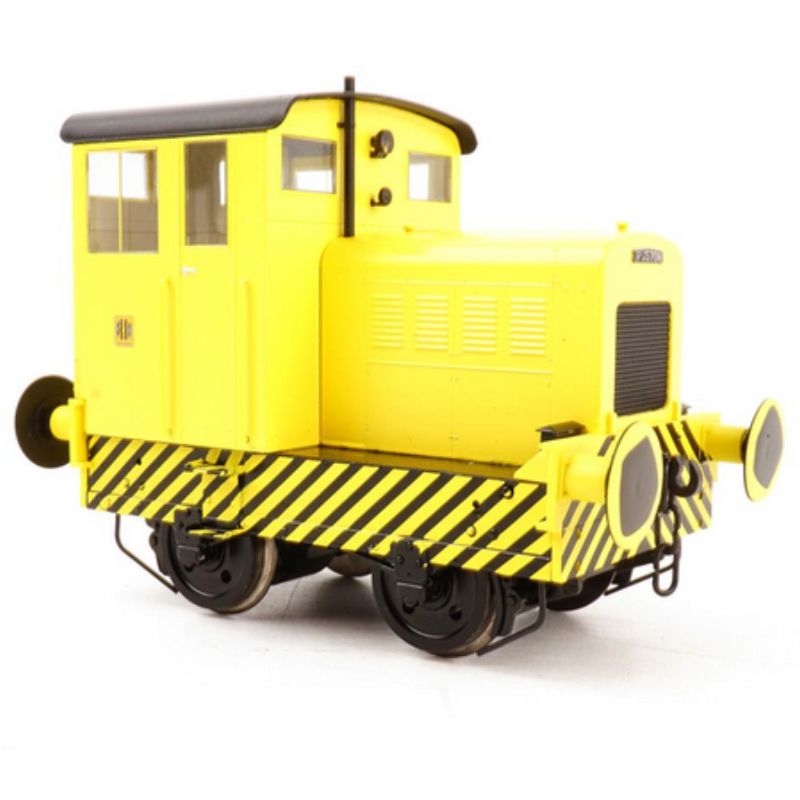 Heljan O Gauge Ruston & Hornsby 48DS Enclosed Cab Yellow/Wasp Stripes