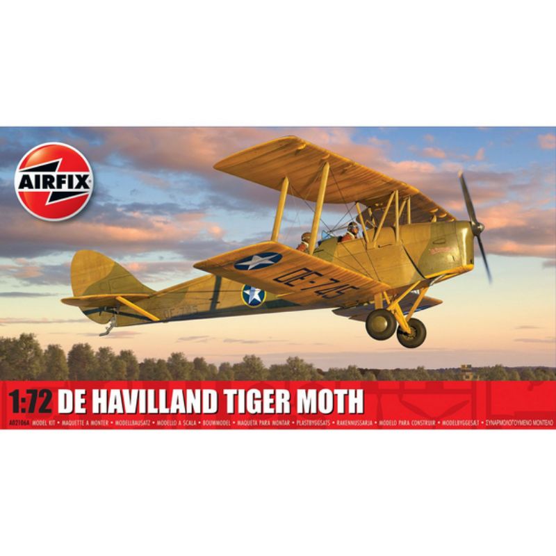 Airfix British de Havilland Tiger Moth (1:72 Scale)