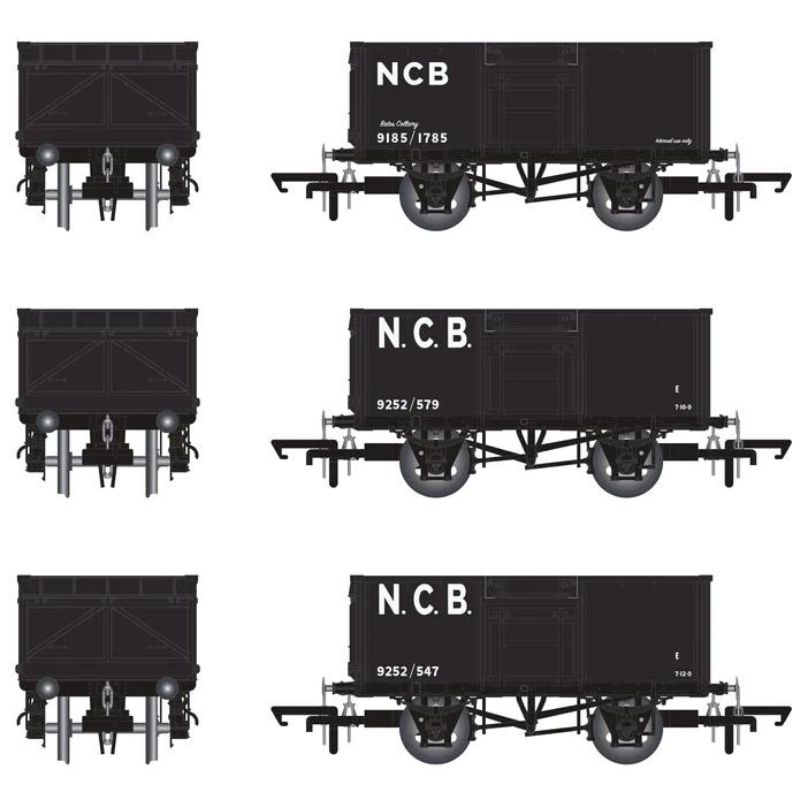 Accurascale OO Gauge BR 16T Mineral - 1/108 - NCB (Bates Colliery) Black - Pack R