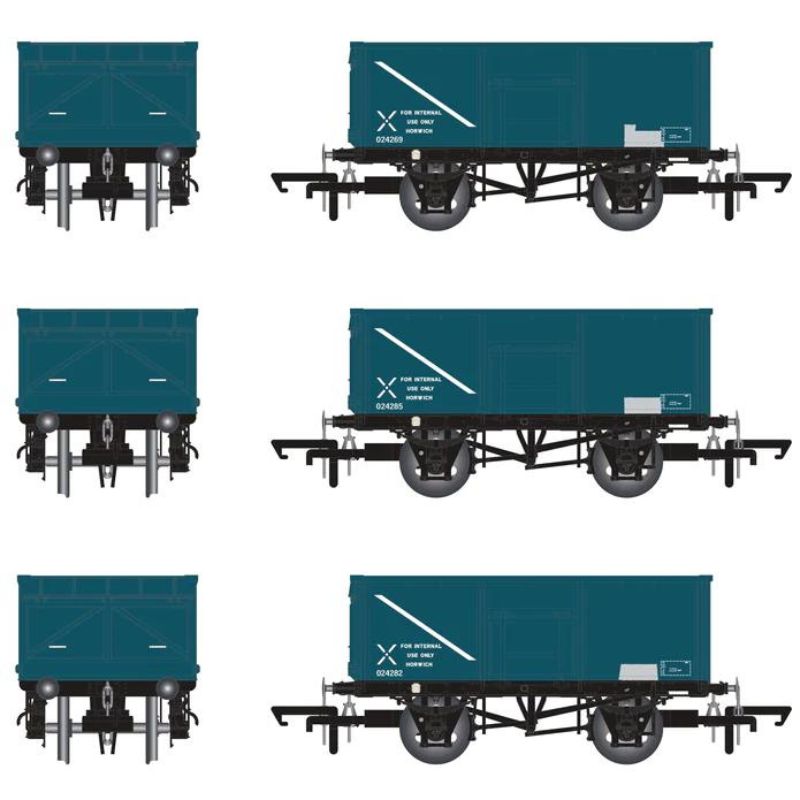 Accurascale OO Gauge BR 16T Mineral - MCO - Horwich (Internal User) Rail Blue - Pack T