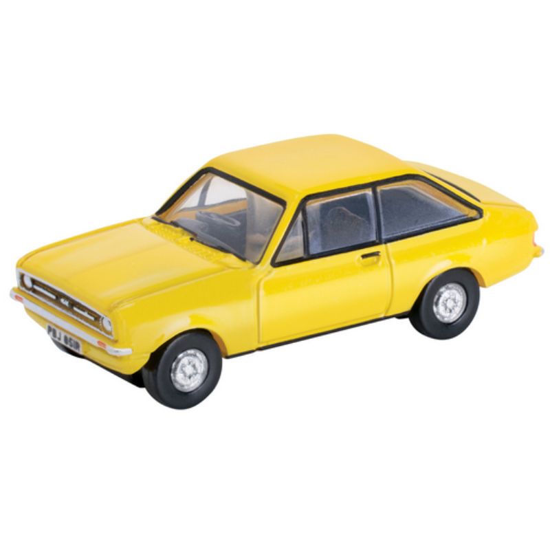 OO Gauge Oxford Diecast Ford Escort Mk2 Signal Yellow