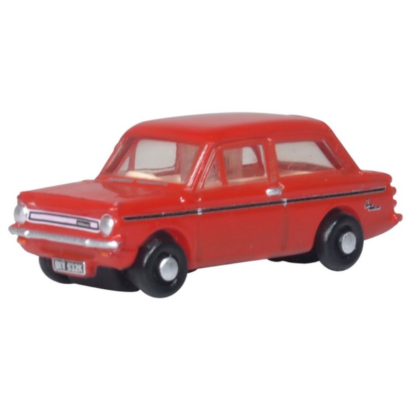 N Gauge Oxford Diecast Hillman Imp Firebrand Red