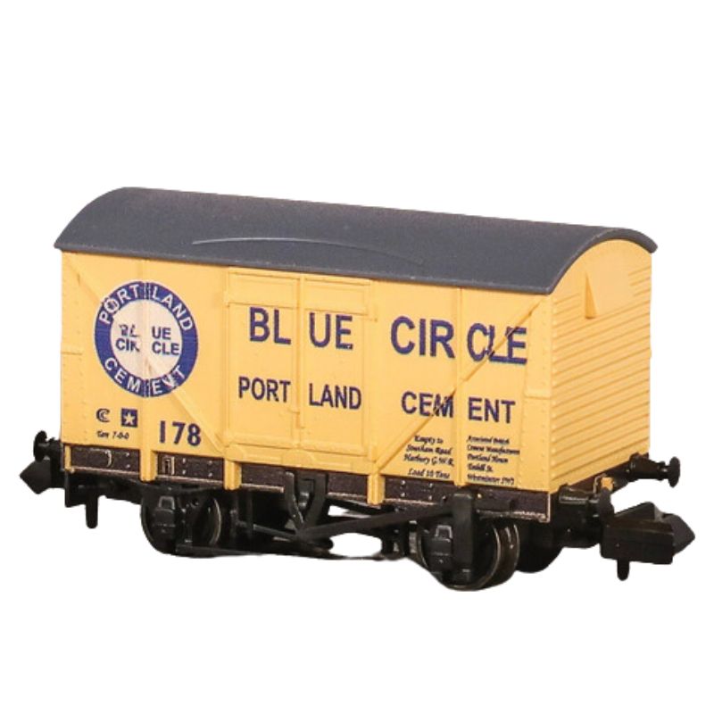 PECO N Gauge BR Vanfit Wagon - Blue Circle Cement