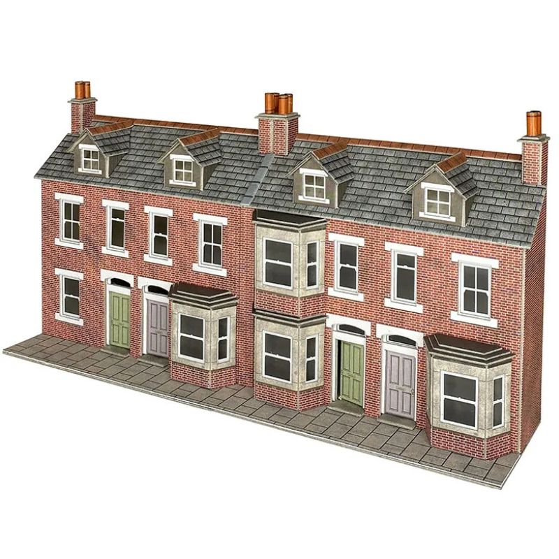 Metcalfe OO/HO Scale Low Relief Terraced House Fronts  Brick