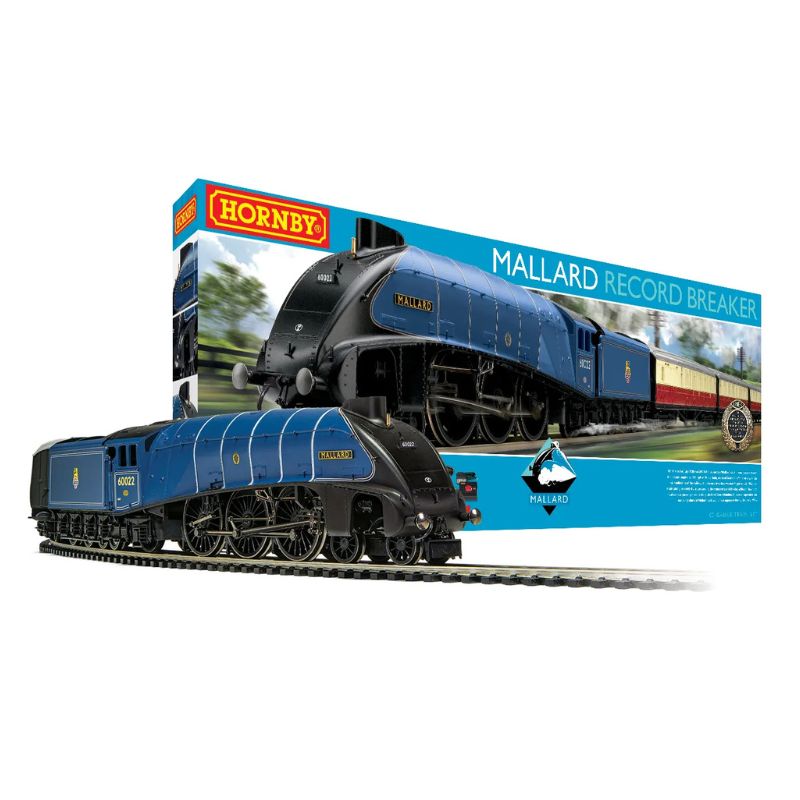 Hornby OO Gauge Mallard Record Breaker Train Set - Era 3