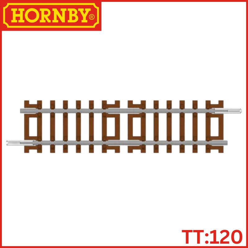 Hornby TT:120 Curve - Half Straight Track 83mm