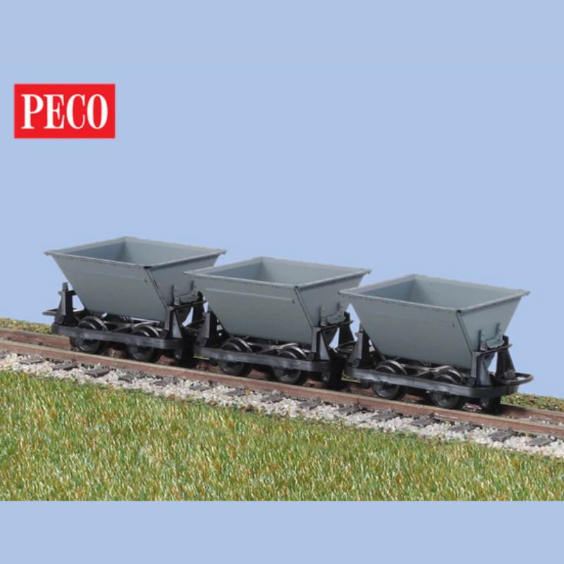 PECO OO-9 Gauge V-Skip Hudson Ruggas, Grey