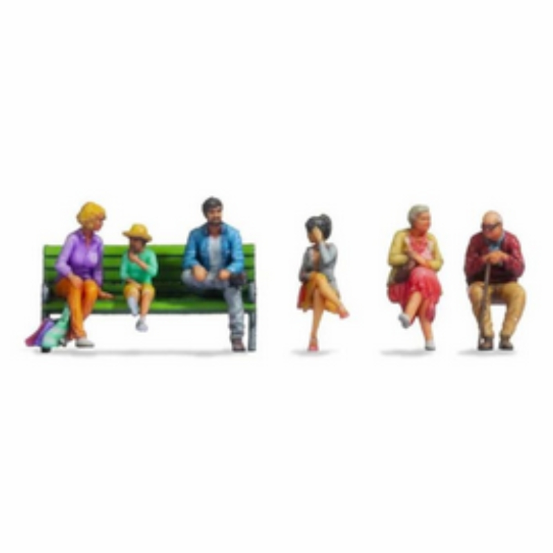 Noch N Gauge Seated People (6) Figure Set