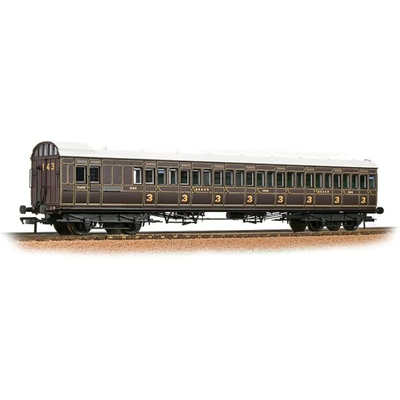 Bachmann OO Gauge SECR 60ft Birdcage Brake Third Coach 1164