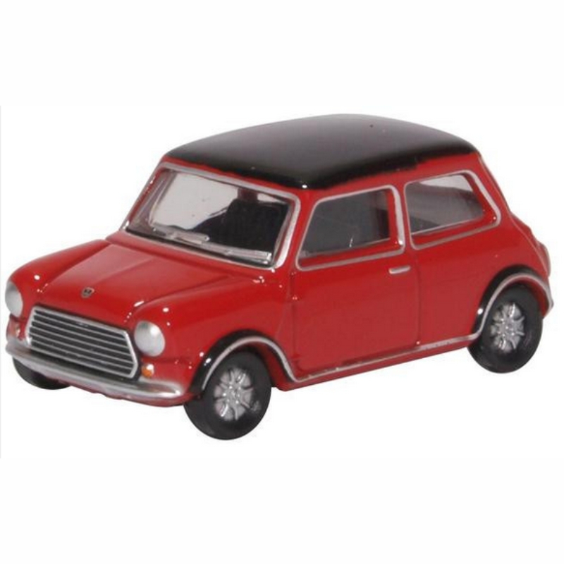 OO Gauge Oxford Diecast Mini Cooper S MkII Tartan Red/Black