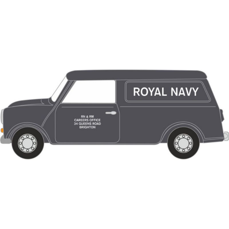 OO Gauge Oxford Diecast Mini Van Royal Navy