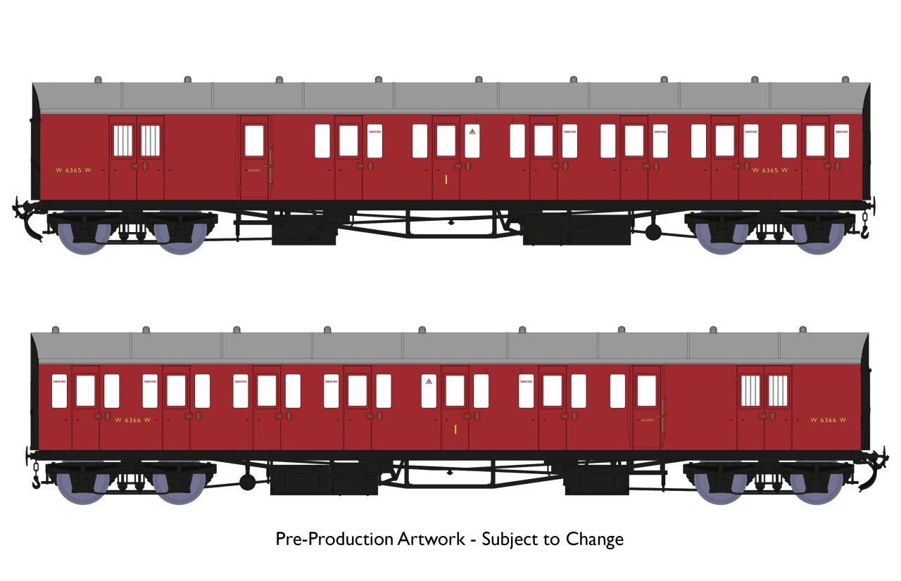 Rapido OO Gauge Dia E140 B Set  BR Crimson