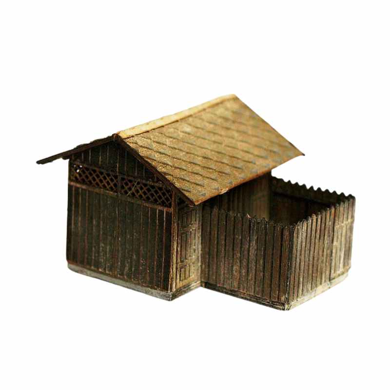 Model Scene Wooden toilet (kit) N