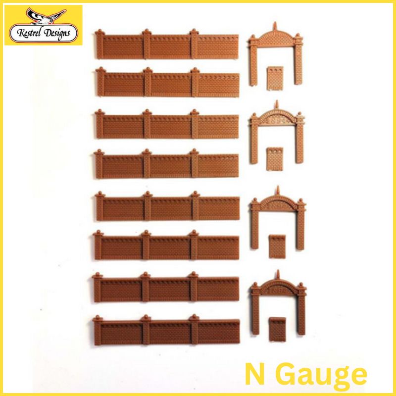 N Gauge Factory Walling 90cm